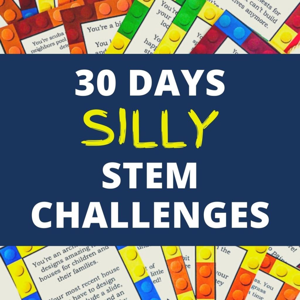 30 DAYS OF STEM BUILDING CHALLENGE Task Cards Activity - Teaching Dinos